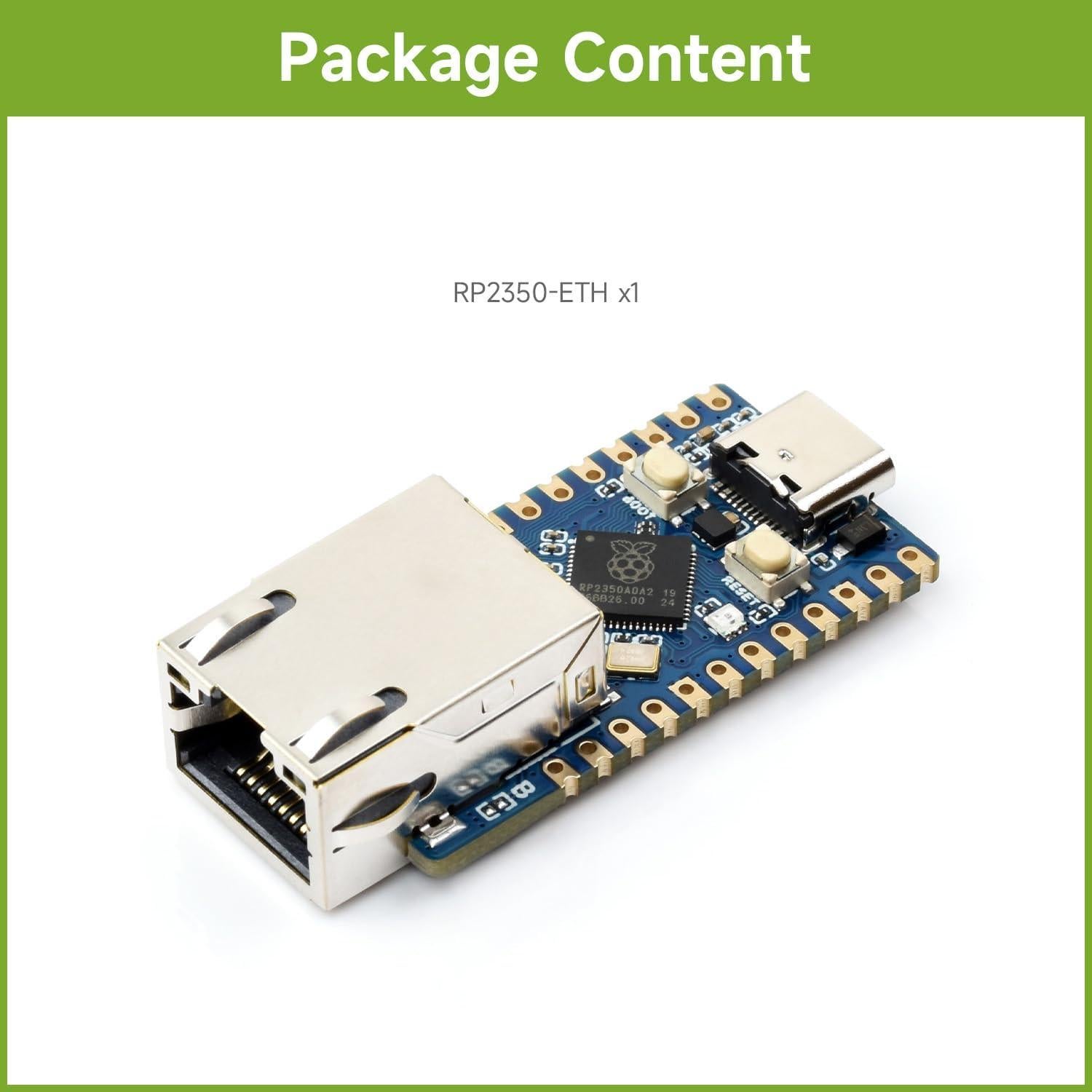 Placa de Desarrollo Waveshare RP2350-ETH con Ethernet y GPIO