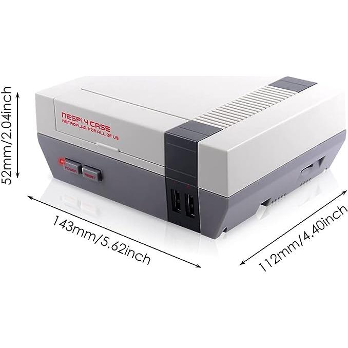 Caja GeeekPi RETROFLAG NESPi 4 para Raspberry Pi 4 B con Ventilador