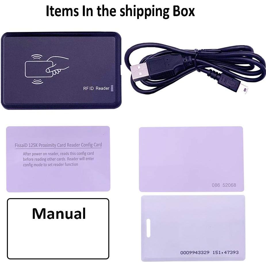 Lector RFID USB 125KHz dayToy para tarjetas EM4100 y 1326
