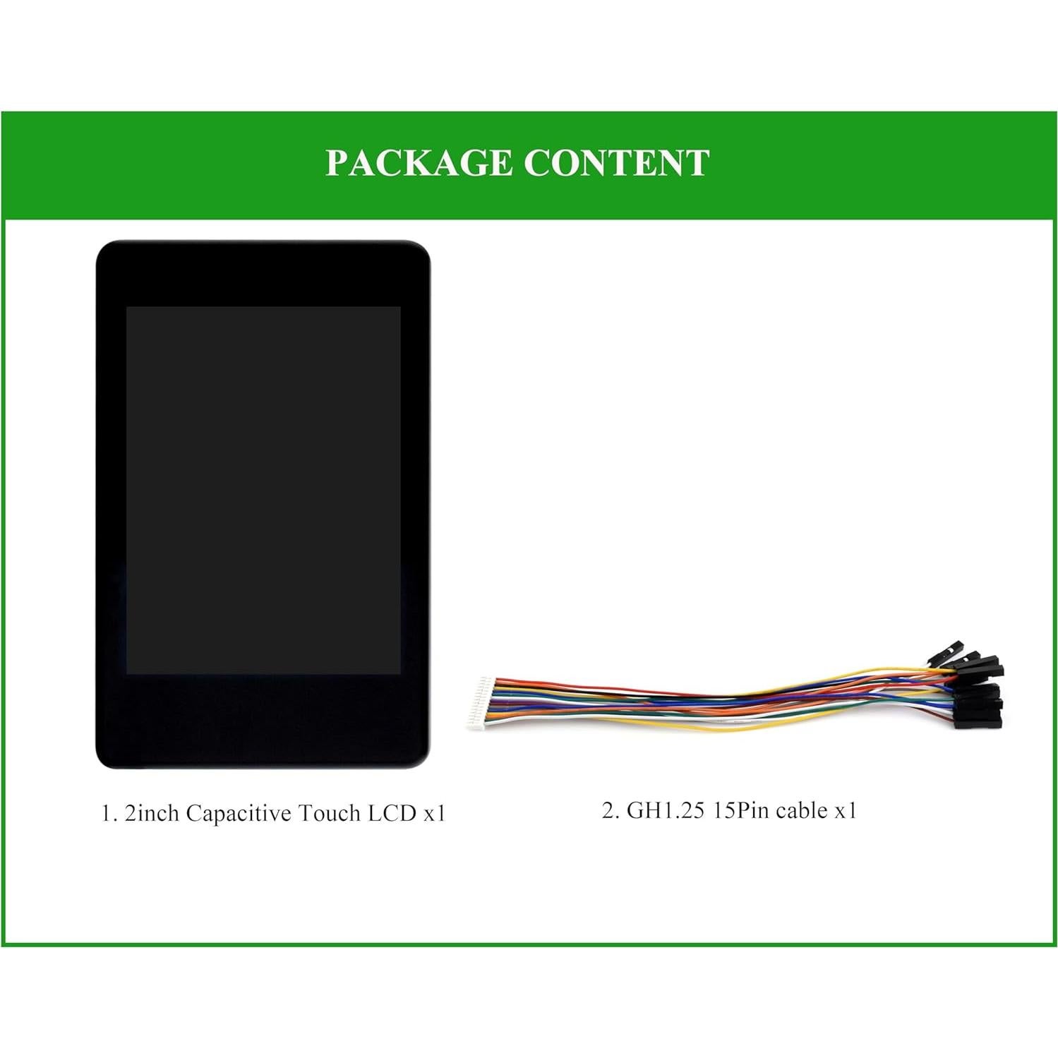 Pantalla Táctil IPS 2" Wonrabai 240x320 para Raspberry Pi