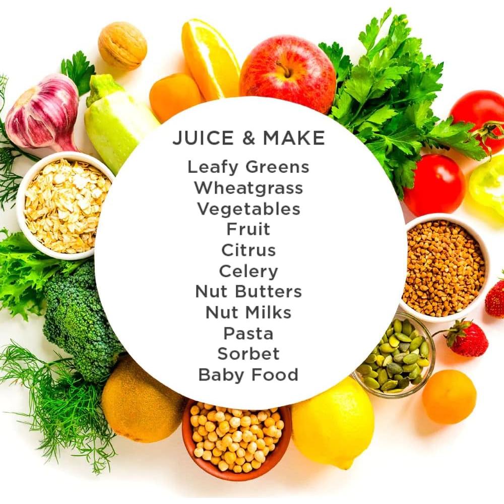 Exprimidor Omega J8006HDC Prensa Fría 200W Cromo 32oz