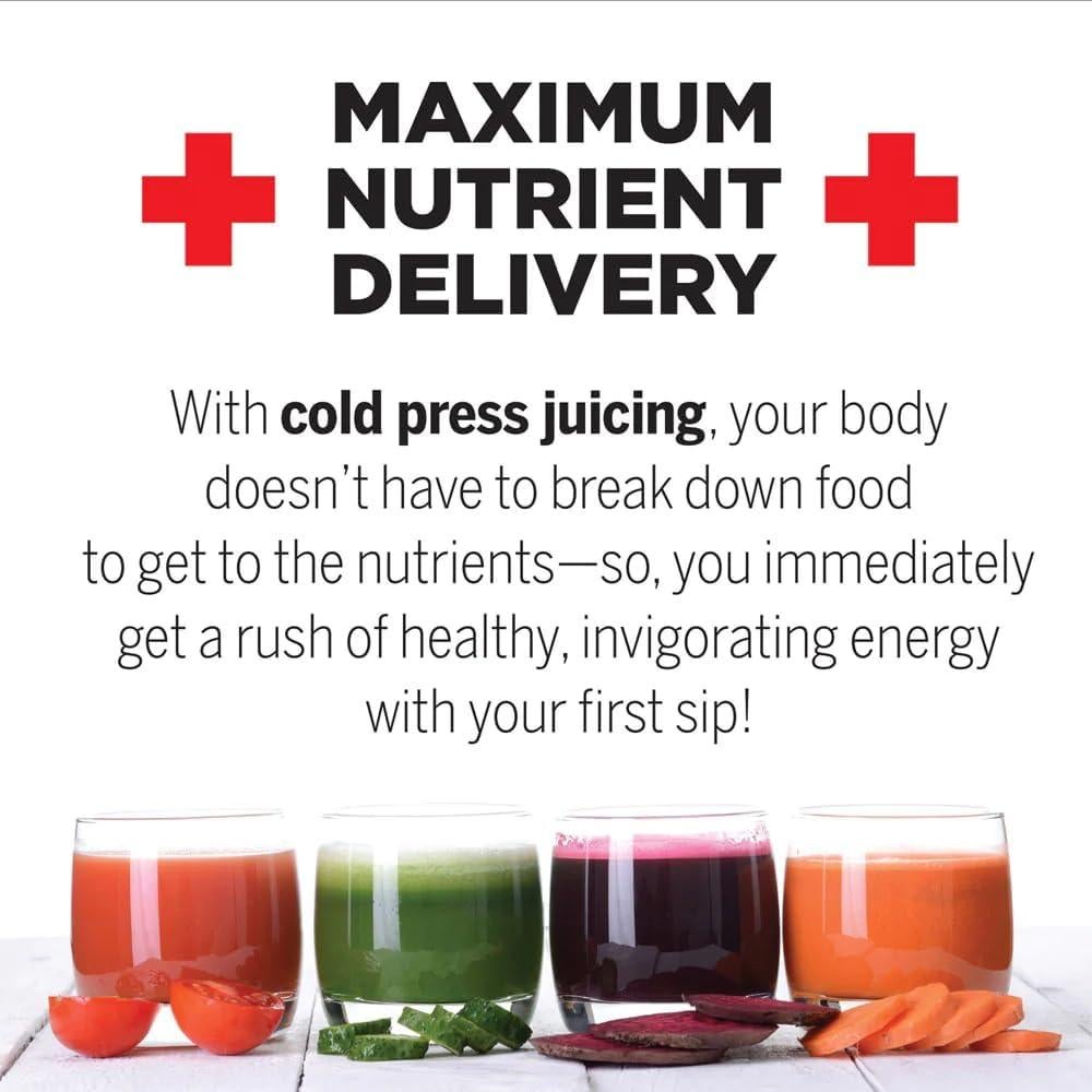 Exprimidor Omega J8006HDC Prensa Fría 200W Cromo 32oz