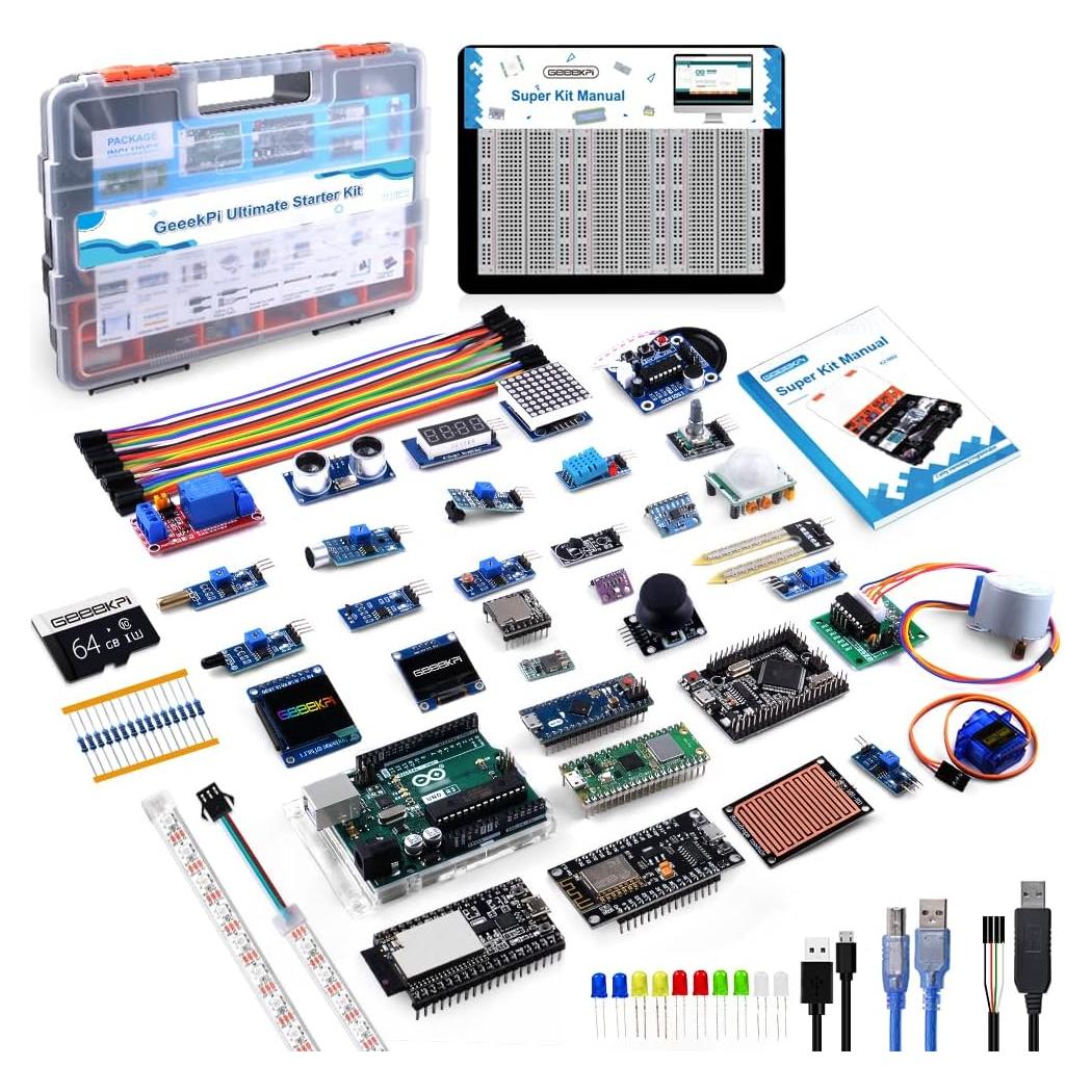 Kit de Inicio GeeekPi con Raspberry Pi Pico W y Sensores