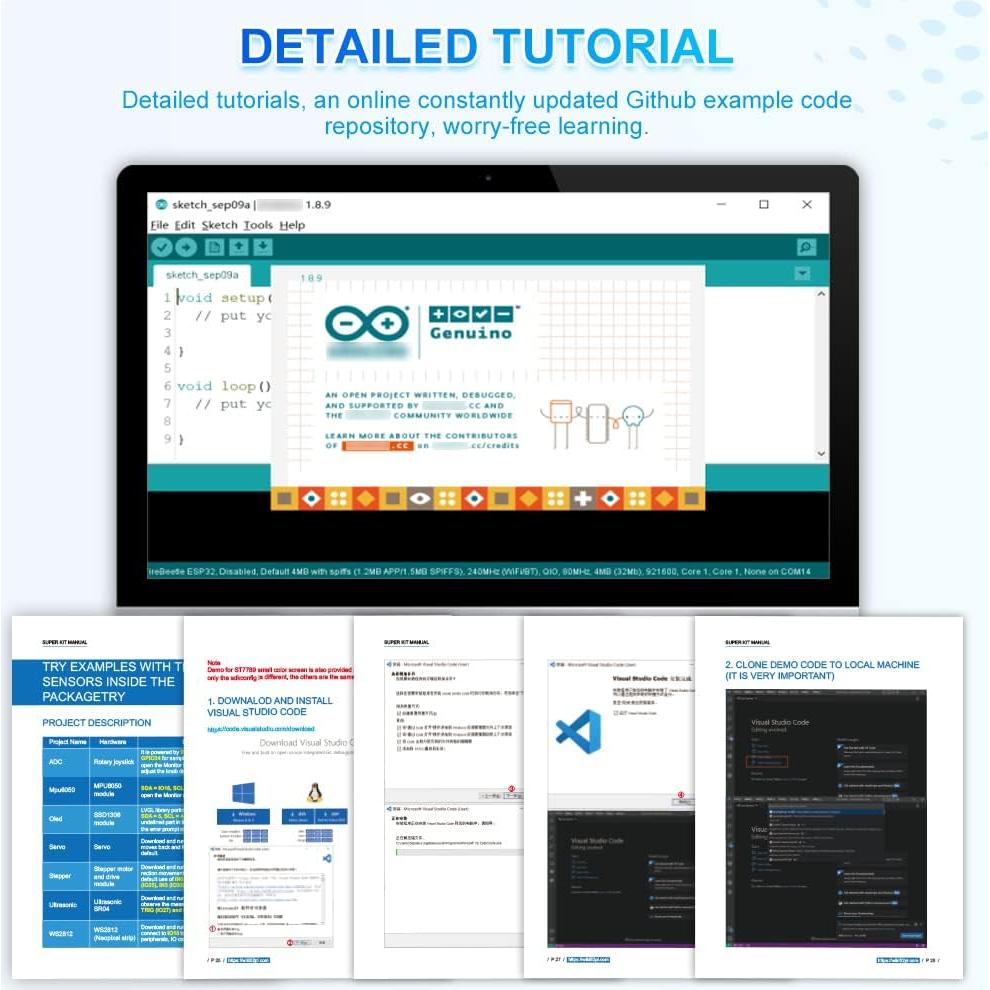 Kit de Inicio GeeekPi con Raspberry Pi Pico W y Sensores