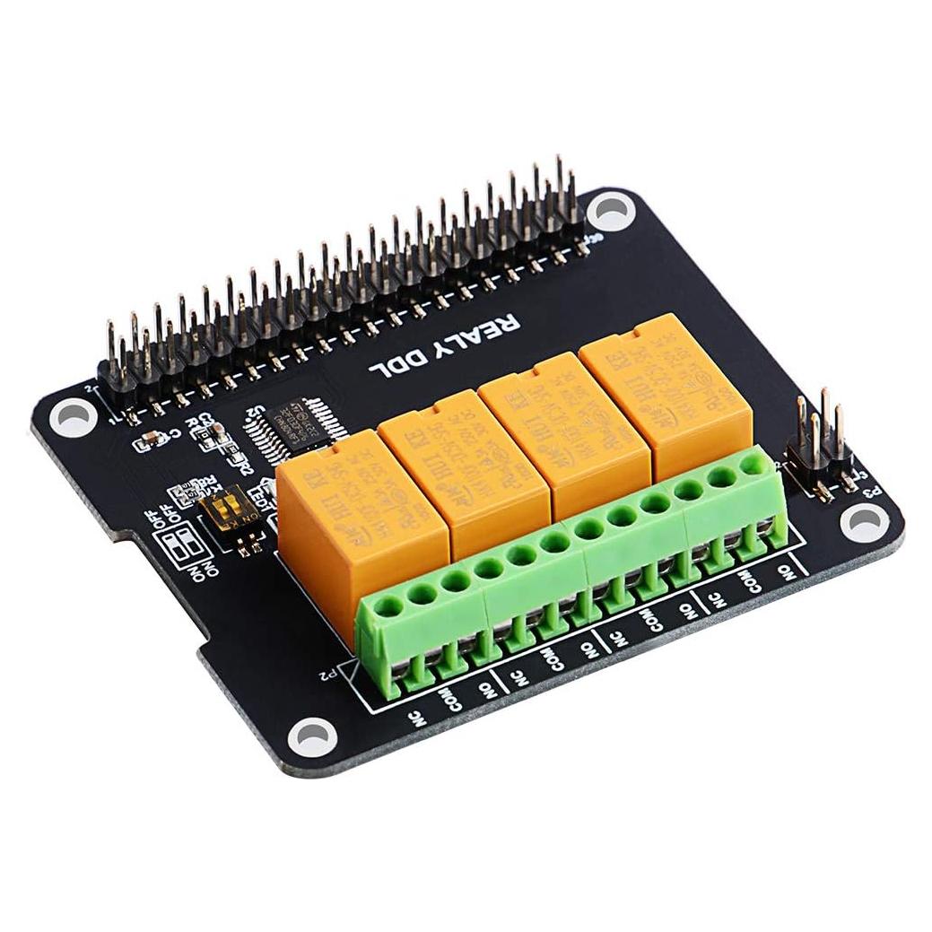 Módulo de Relé de 4 Canales GeeekPi para Raspberry Pi