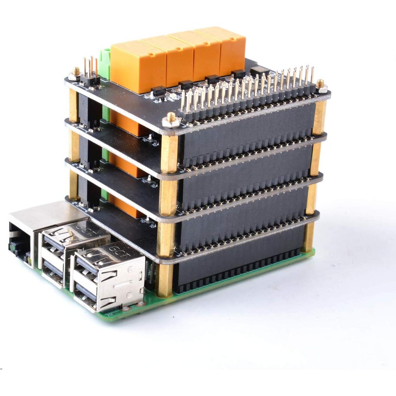 Módulo de Relé de 4 Canales GeeekPi para Raspberry Pi