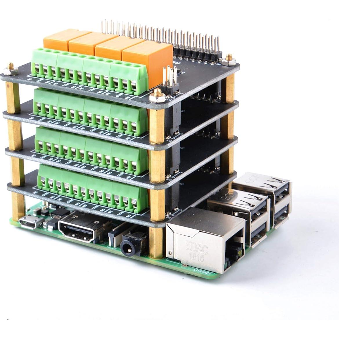 Módulo de Relé de 4 Canales GeeekPi para Raspberry Pi