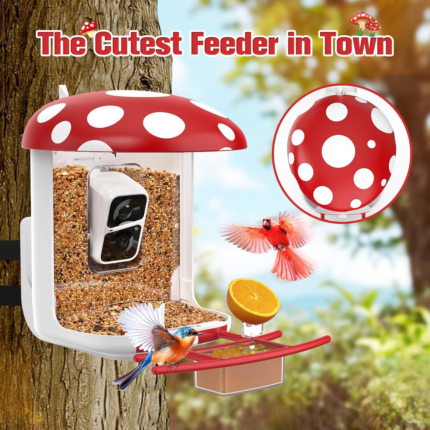 Comedero Inteligente PeckCam con Cámara 2K y Solar