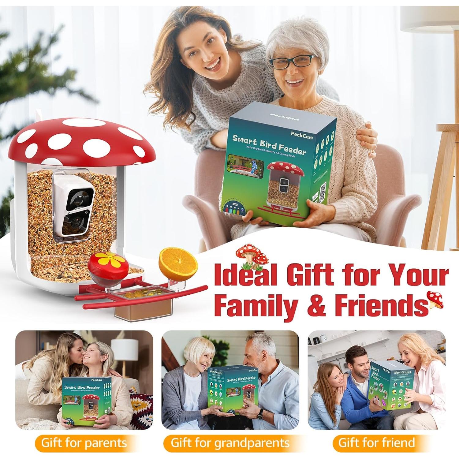 Comedero Inteligente PeckCam con Cámara 2K y Solar