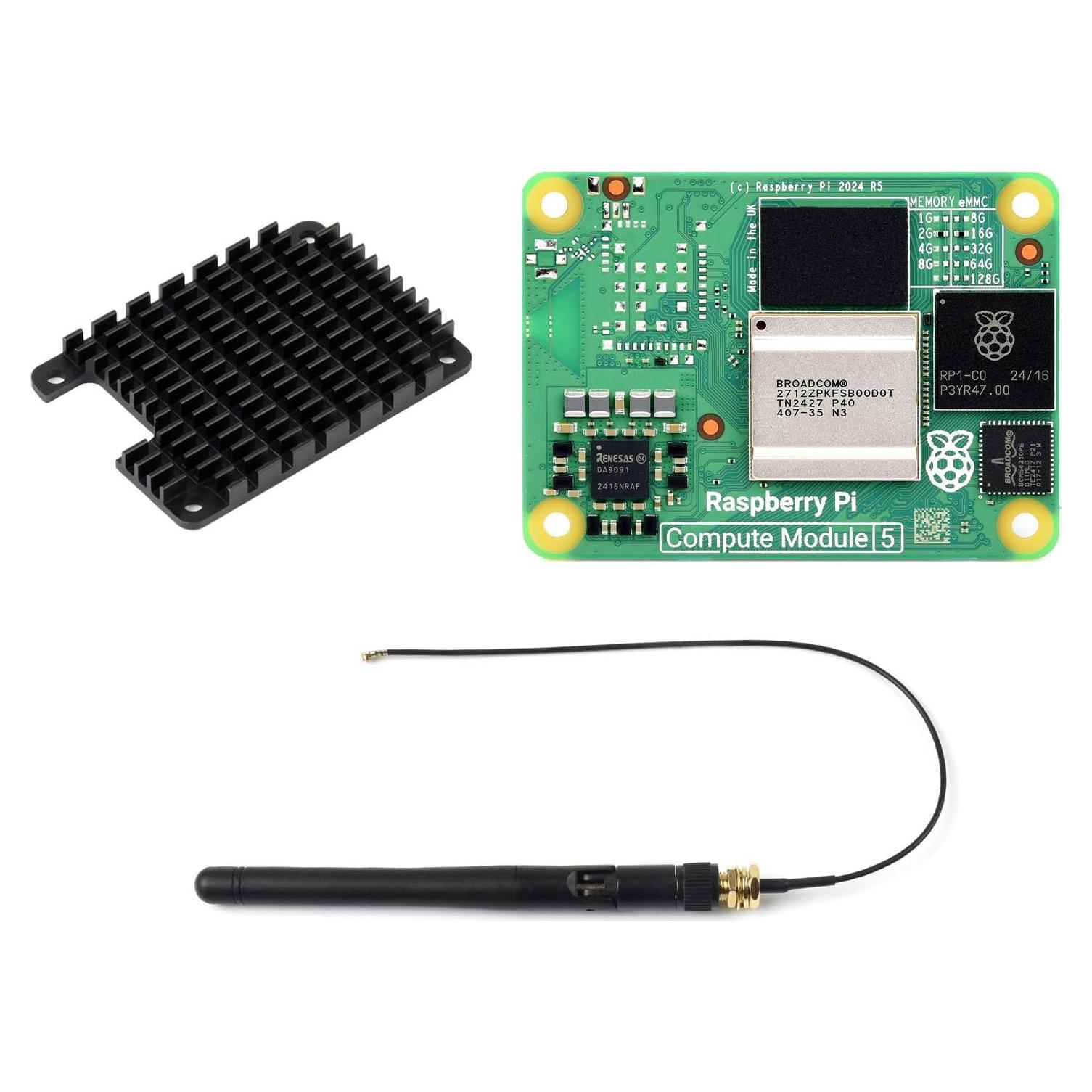 Módulo Raspberry Pi Compute CM5 Waveshare 2GB RAM 16GB eMMC