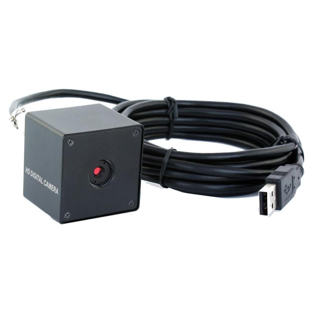 Cámara USB Mini Box ELP 5MP con Lente 30° y USB 3m