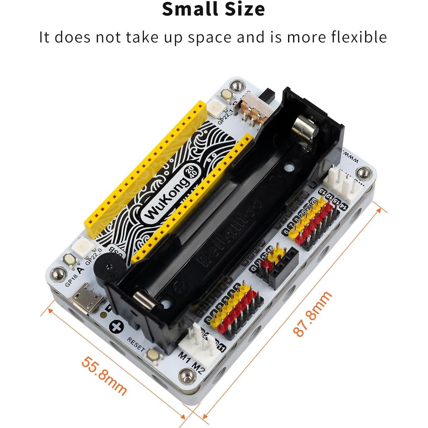 Adaptador de Placa de Expansión Wukong 2040 para Raspberry Pi Pico