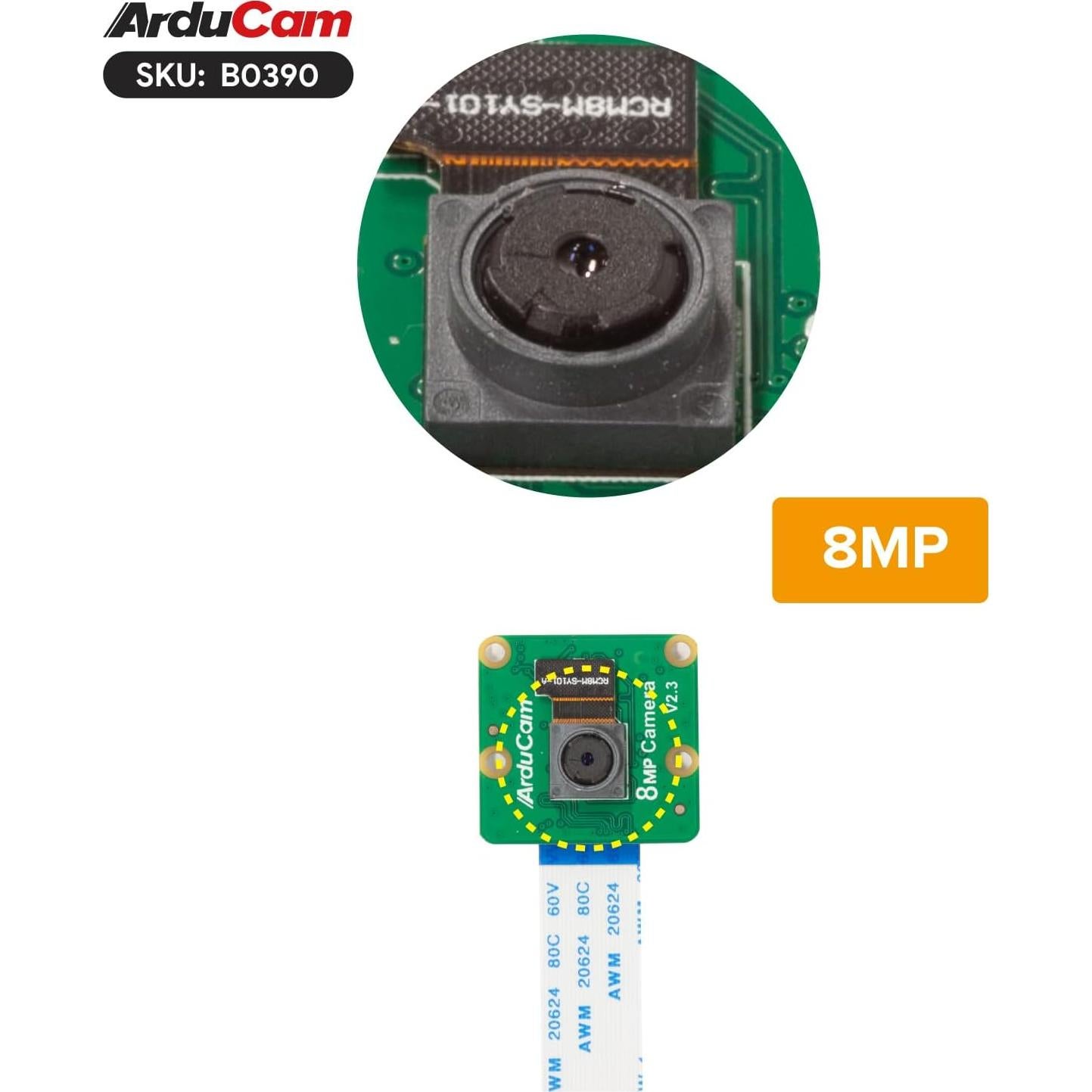 Módulo de Cámara Arducam 8MP IMX219 para Raspberry Pi