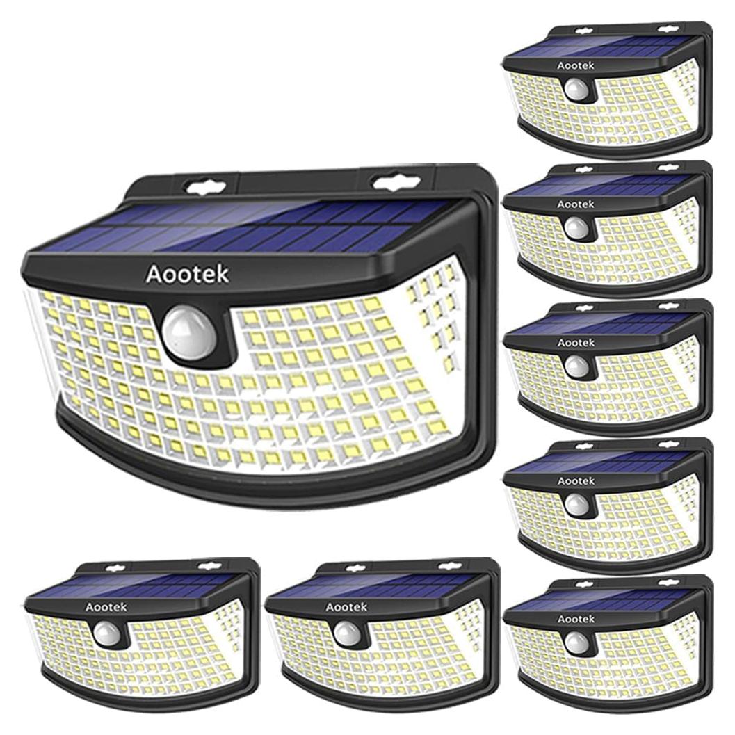 Luces Solares Aootek 120 LEDs con Sensor de Movimiento