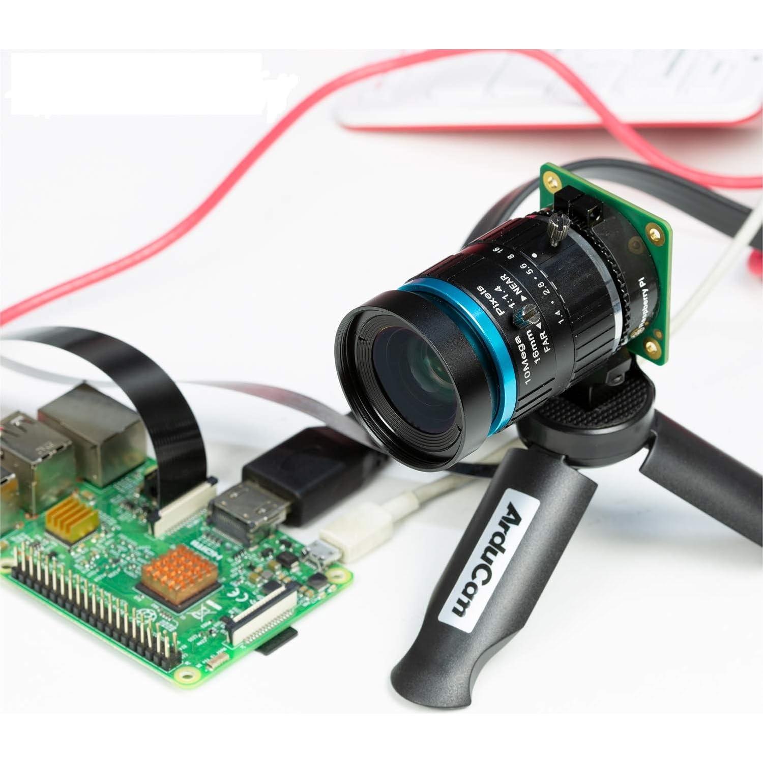 Lente C-Mount Arducam 16mm para Cámara Raspberry Pi HQ 12MP