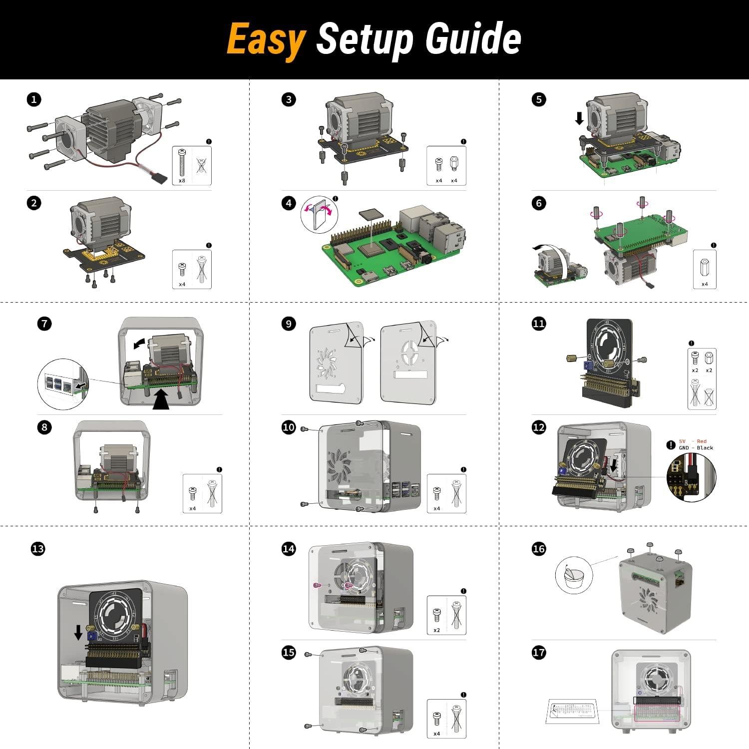 Caja Mini Torre Aluminio ElectroCookie para Raspberry Pi 4B