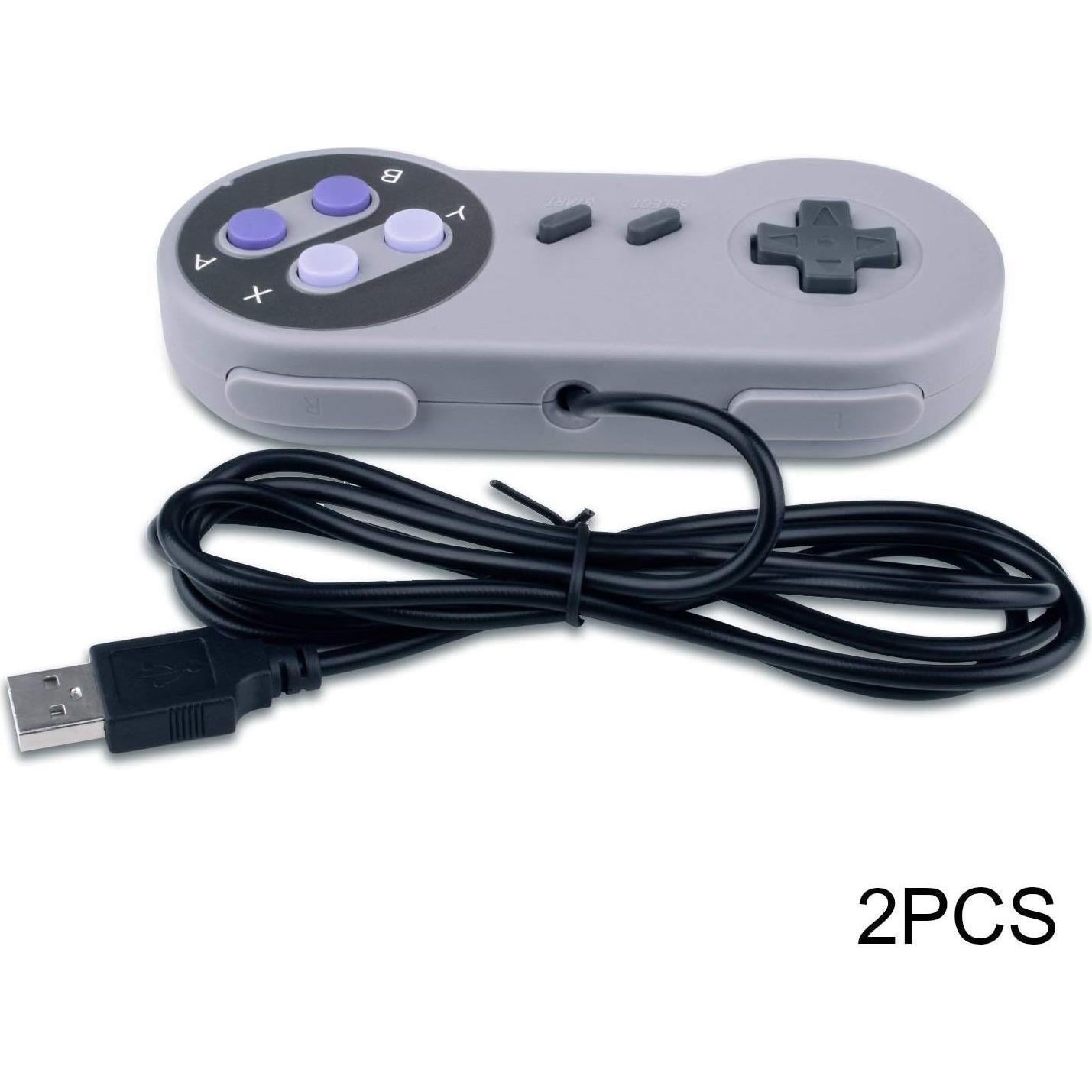 Controladores USB JTEEY para SNES y Famicom - 2 Paquetes