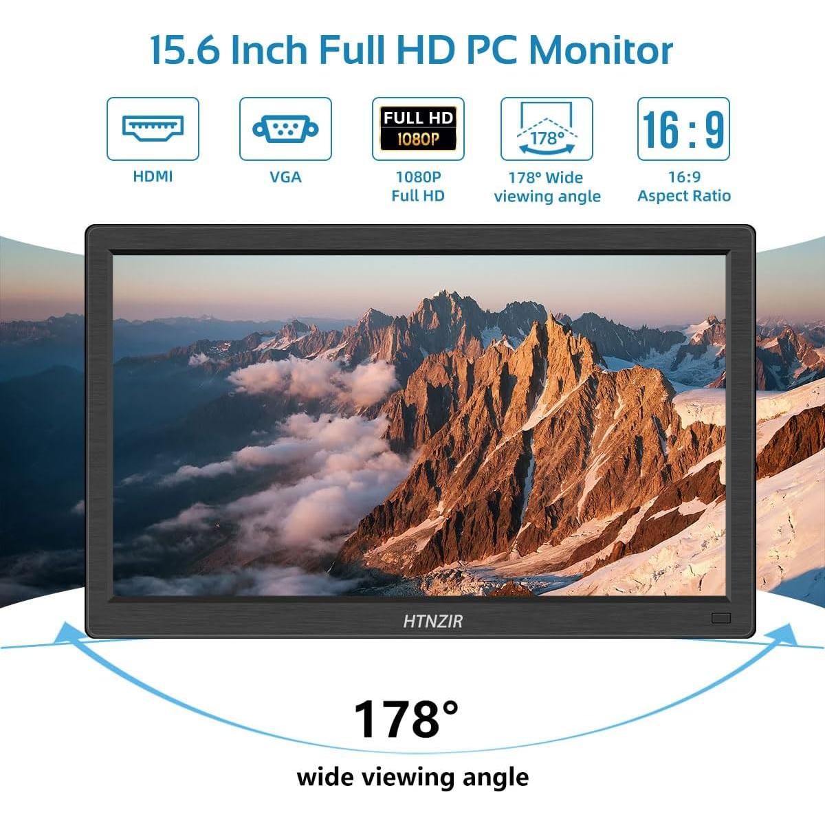 Monitor de 15.6" FHD LED Kenowa HTNZIR HDMI VGA USB