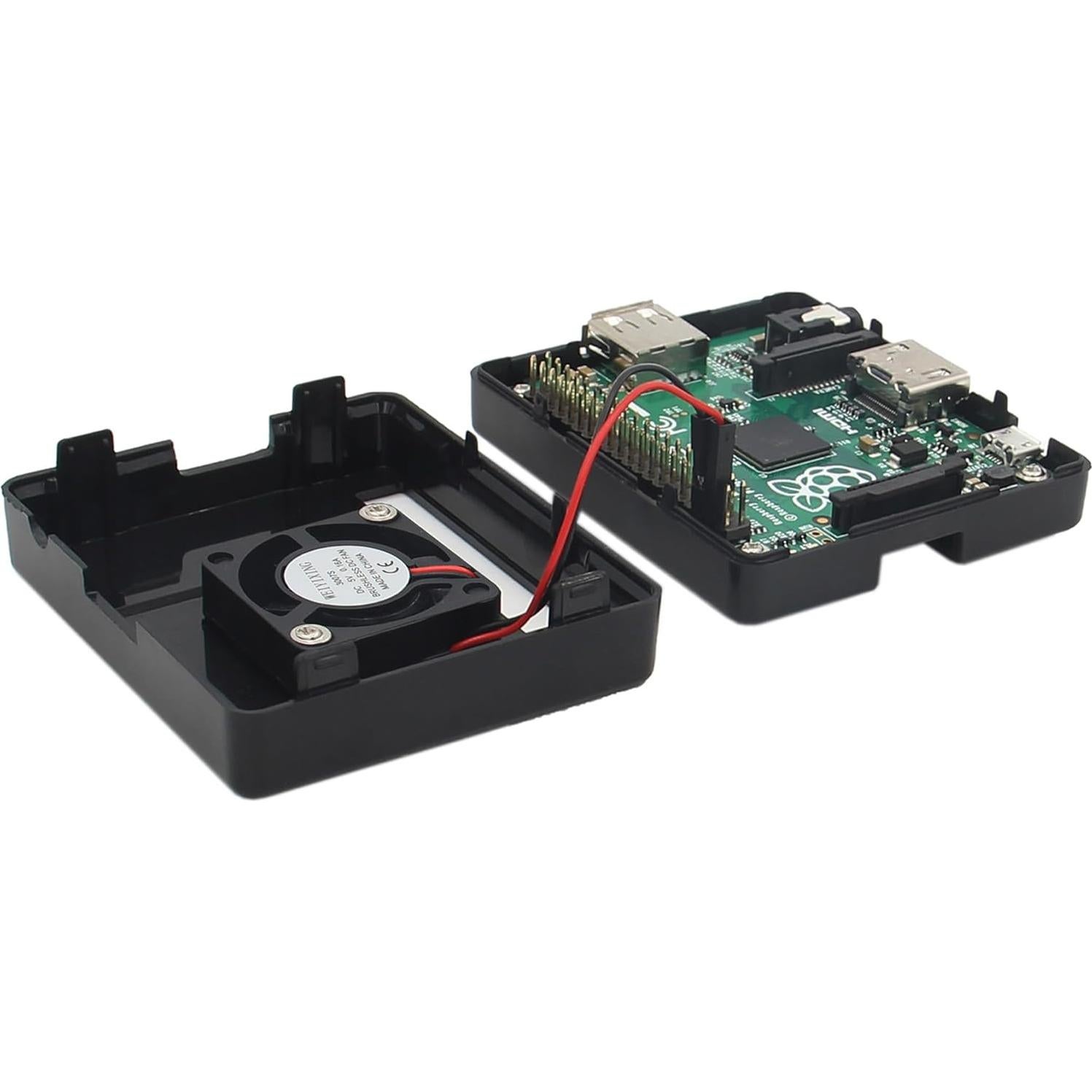 Caja ABS para Raspberry Pi 3A+ eleUniverse con ventilador