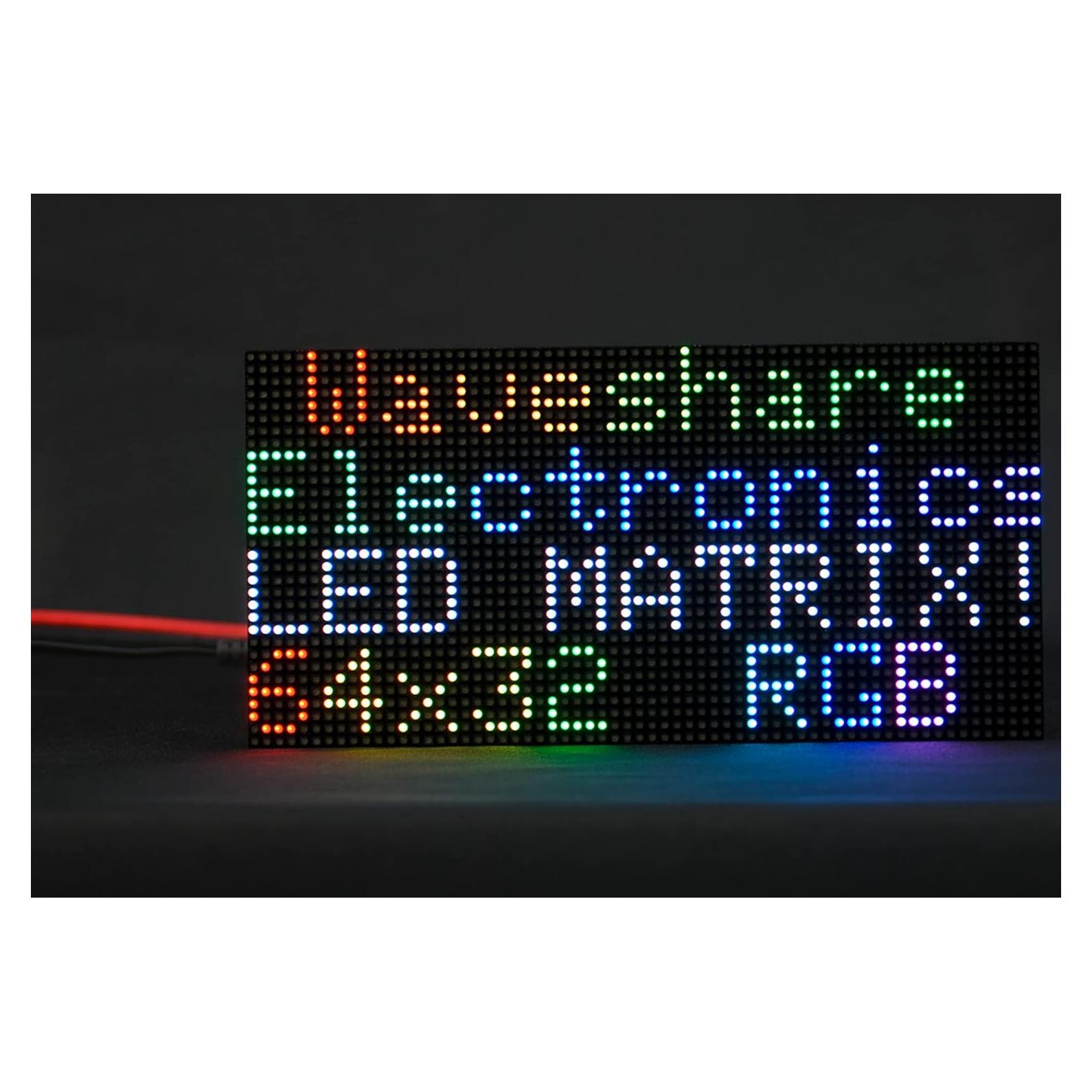 Panel LED RGB 64x32 Waveshare 2048 LEDs Brillo Ajustable