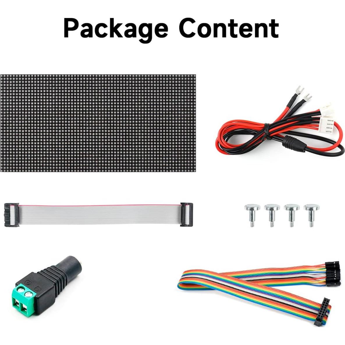 Panel LED RGB 64x32 Waveshare 2048 LEDs Brillo Ajustable