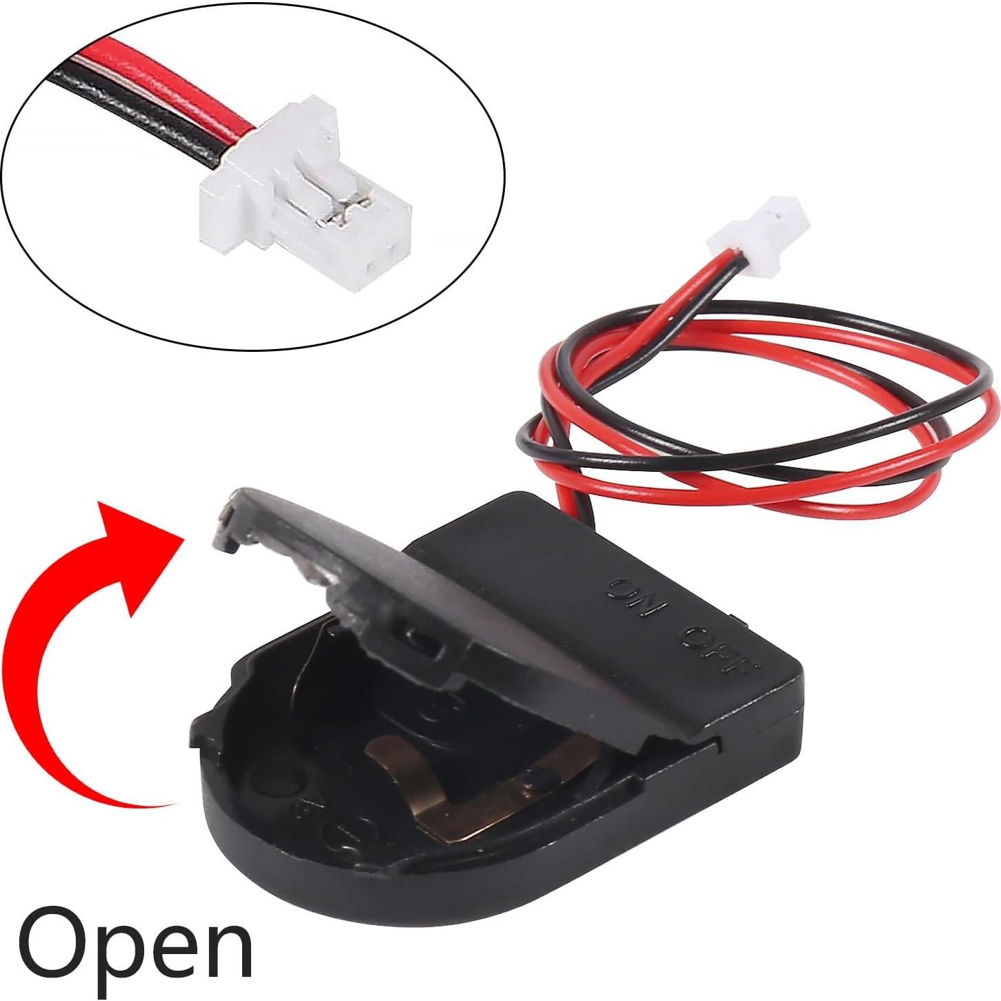 Alinan 4pcs RTC Battery Box Real Time Clock Holder for Raspberry Pi 5 RPI 5