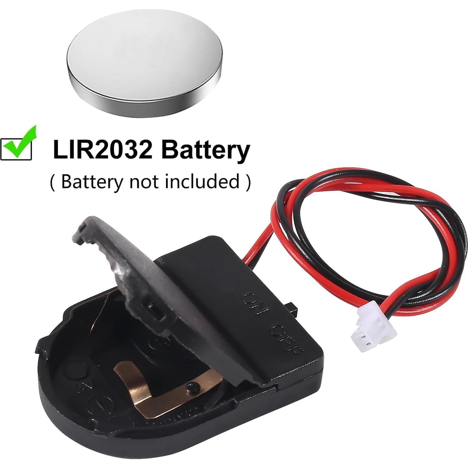 Alinan 4pcs RTC Battery Box Real Time Clock Holder for Raspberry Pi 5 RPI 5