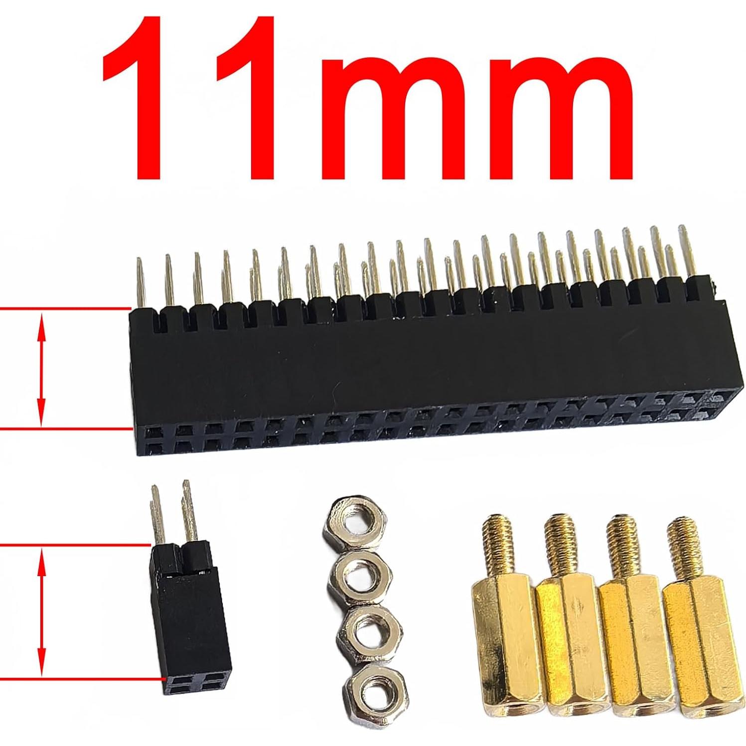 Aumentador de altura GPIO y PoE DSLRKIT 11mm para Raspberry Pi