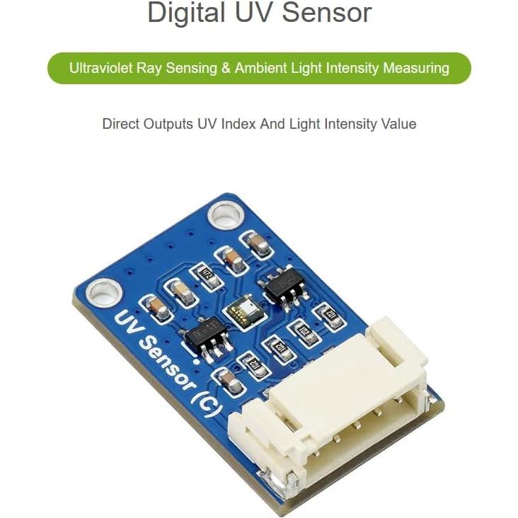 Sensor UV Digital Waveshare LTR390-UV, I2C 3.3V/5V, 27x20mm