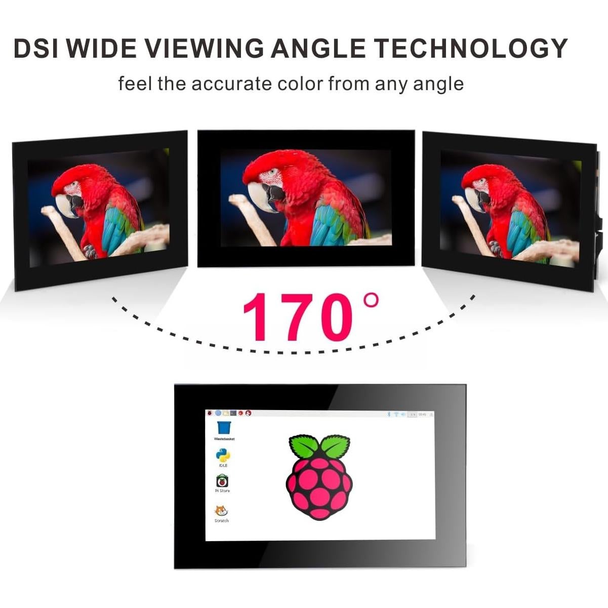 Pantalla Táctil DSI 3.5" OSOYOO para Raspberry Pi 5/4/3/2