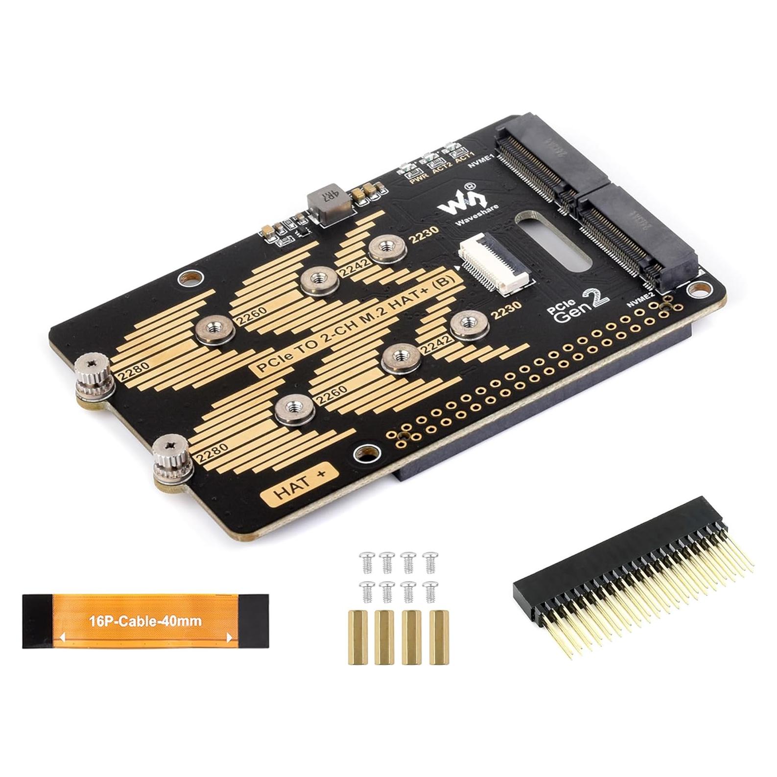 Adaptador PCIe a M.2 NVMe Wonrabai para Raspberry Pi 5