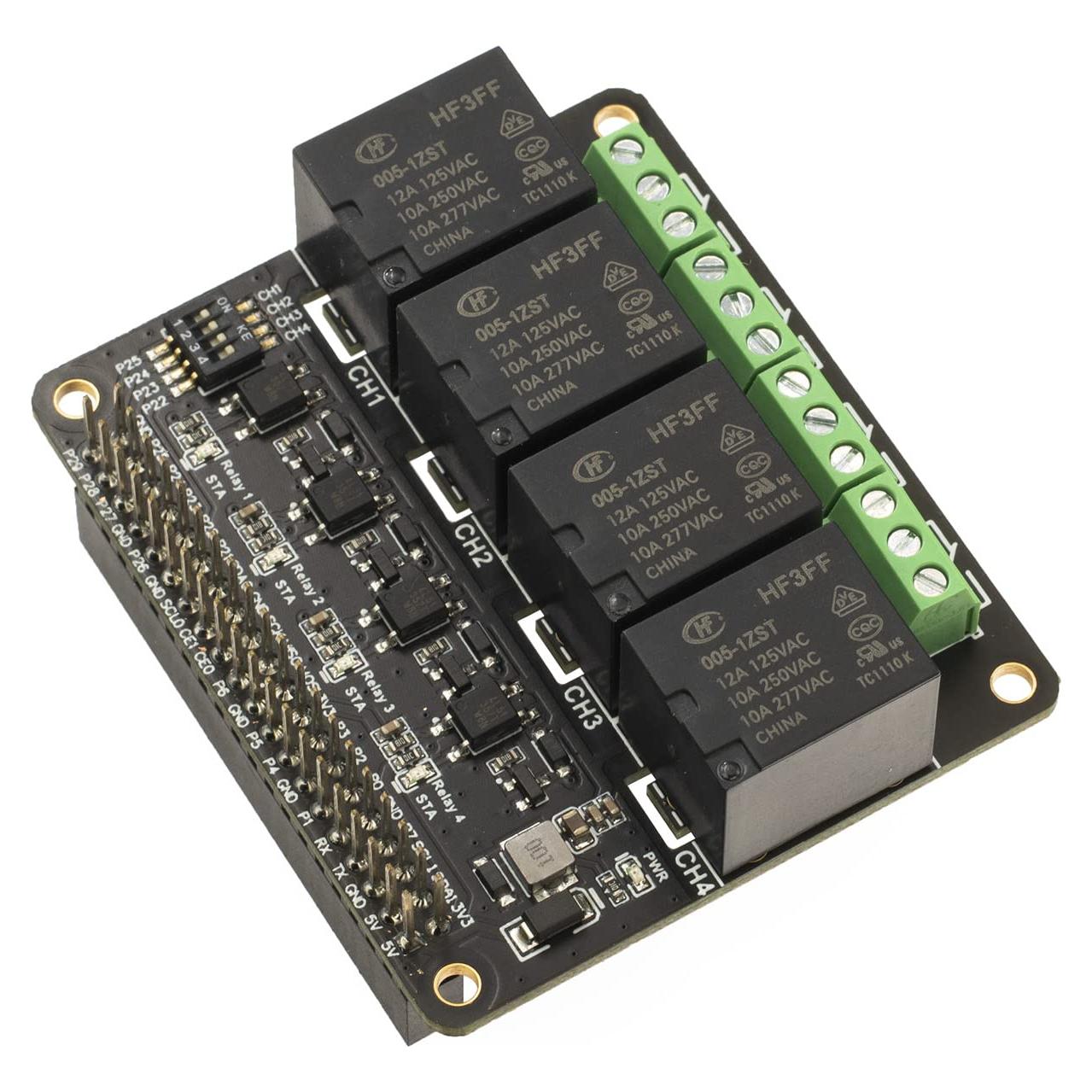Módulo de expansión de relé 4 canales XICOOLEE para Raspberry Pi