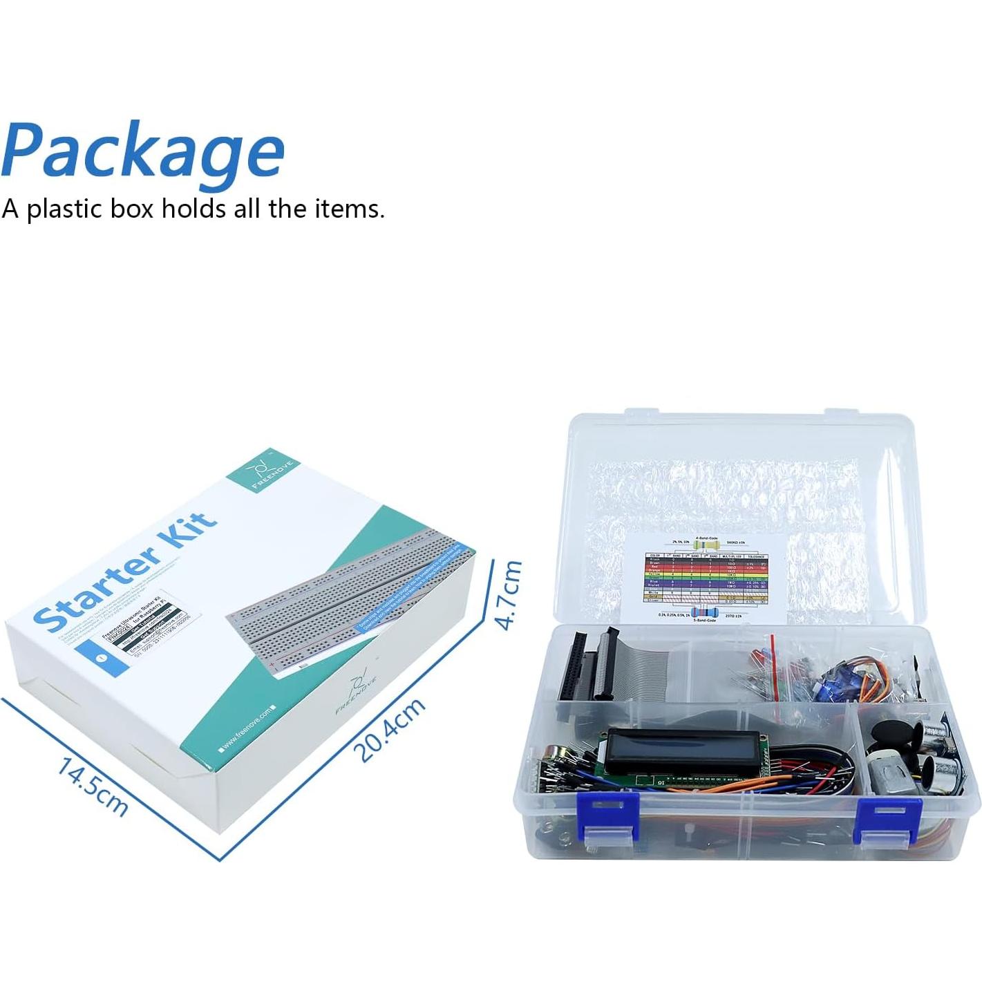 Kit de Inicio Ultrasonido FREENOVE para Raspberry Pi 5/4/3B+
