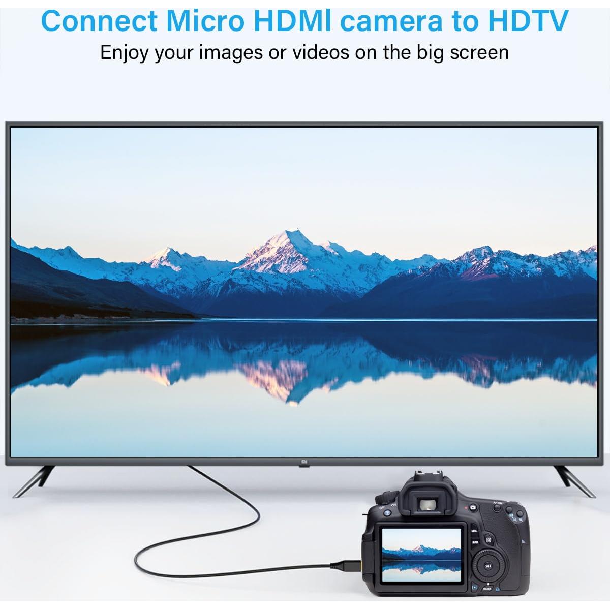 Cable Micro HDMI a DisplayPort 1m KOMGIKL 4K@60Hz