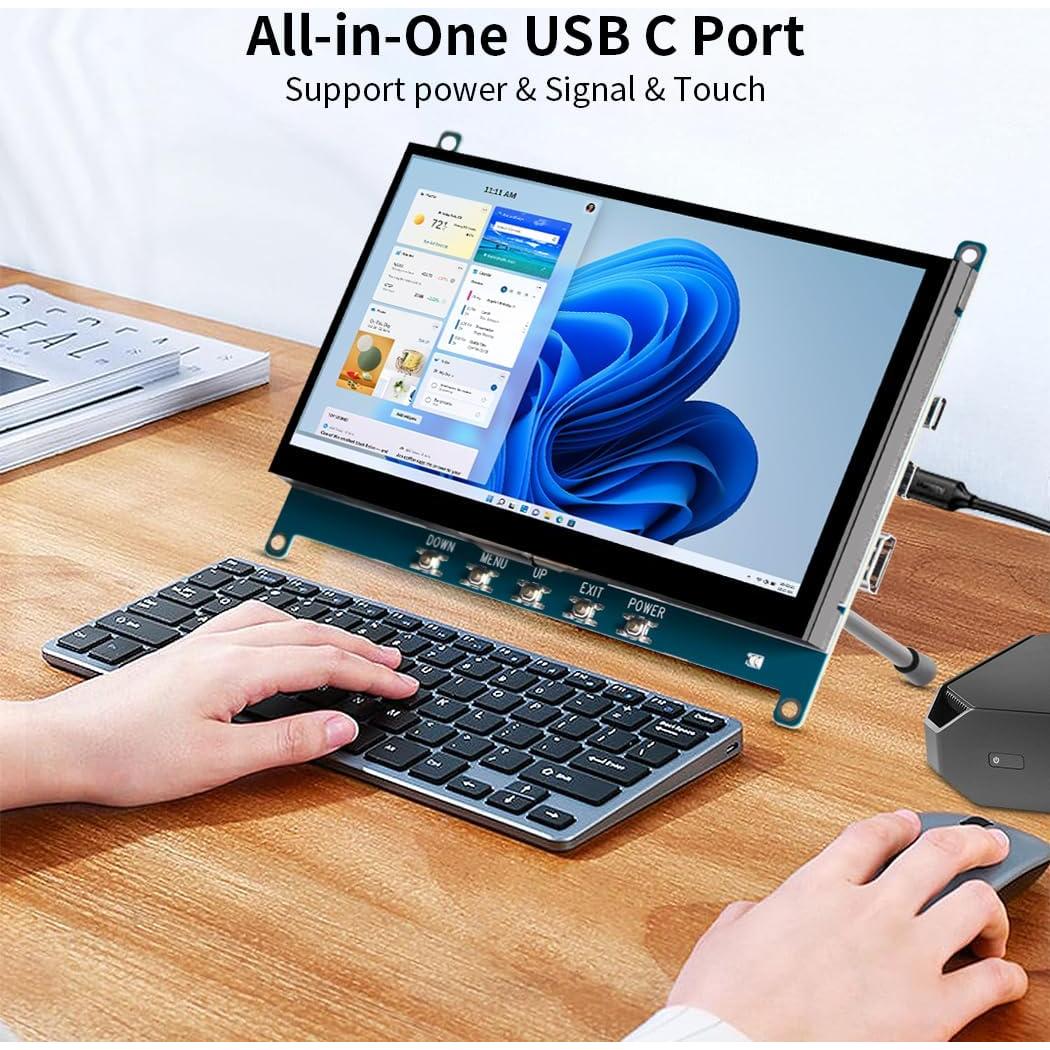 Pantalla Táctil 7" Magedok T007-4 1024x600 IPS USB-C