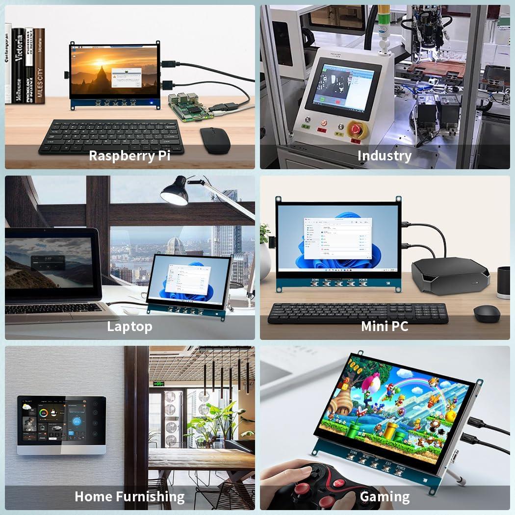 Pantalla Táctil 7" Magedok T007-4 1024x600 IPS USB-C