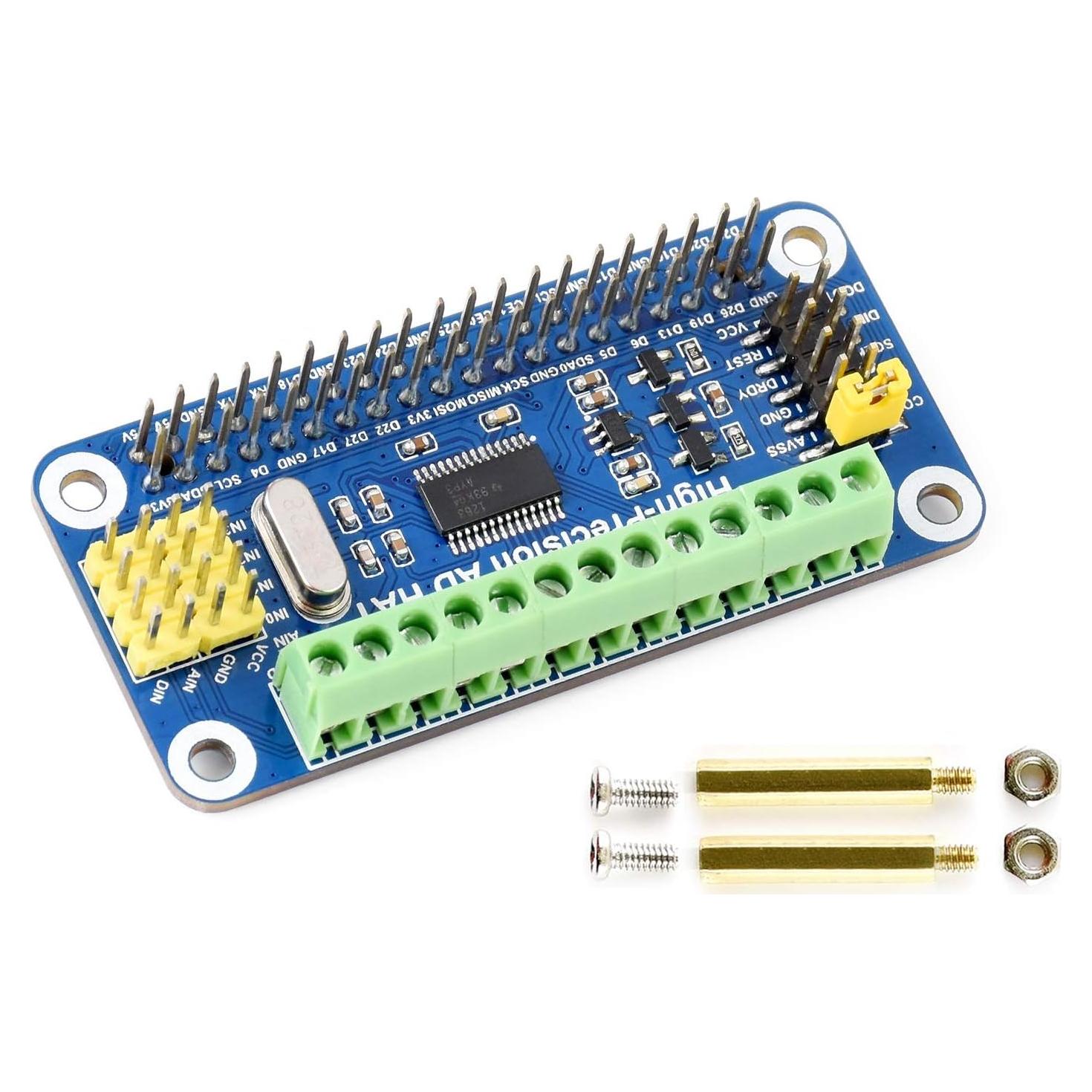 HAT de AD Waveshare 10-Ch 32-Bit para Raspberry Pi