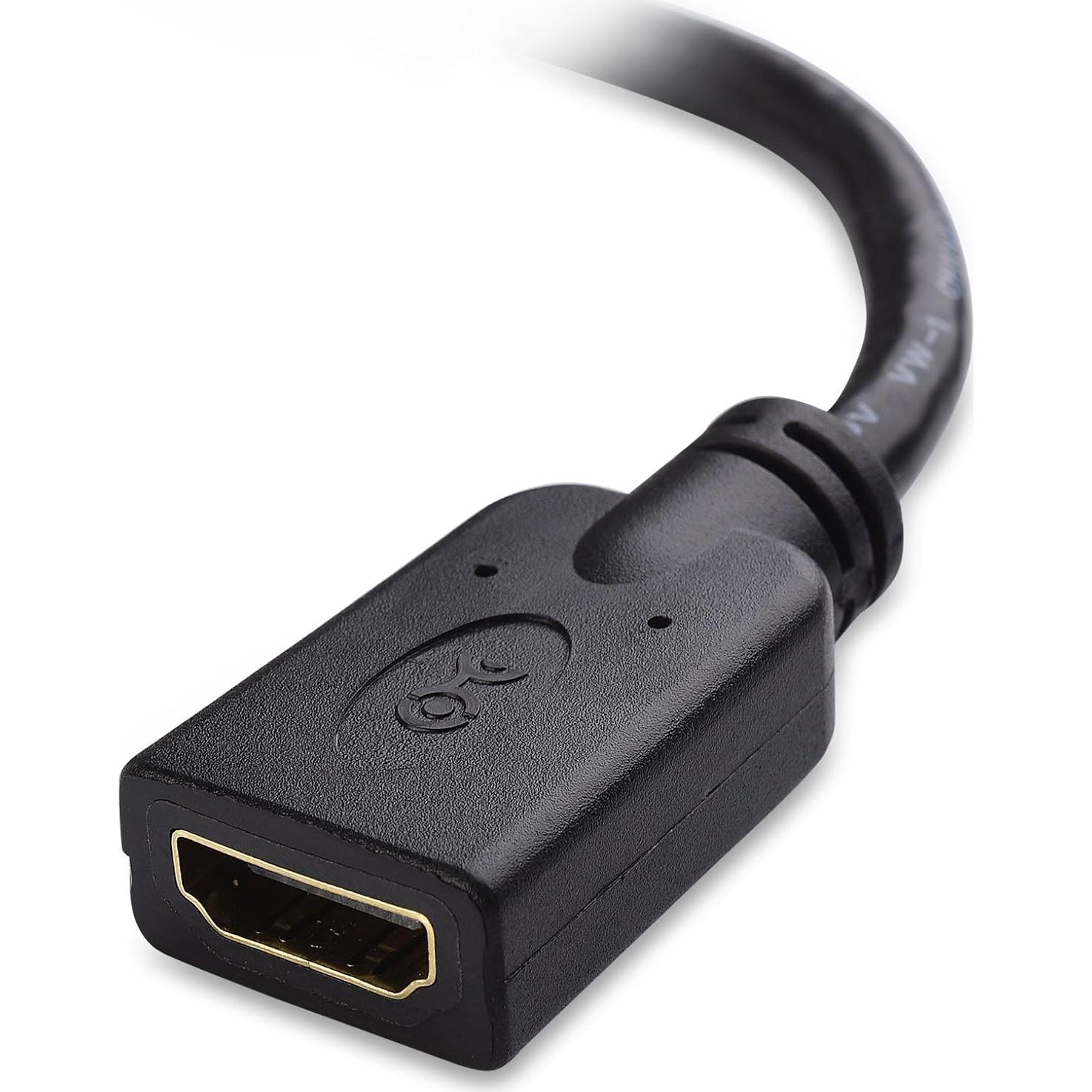 Adaptador Mini HDMI a HDMI Cable Matters 2-Pack 4K 15.24 cm