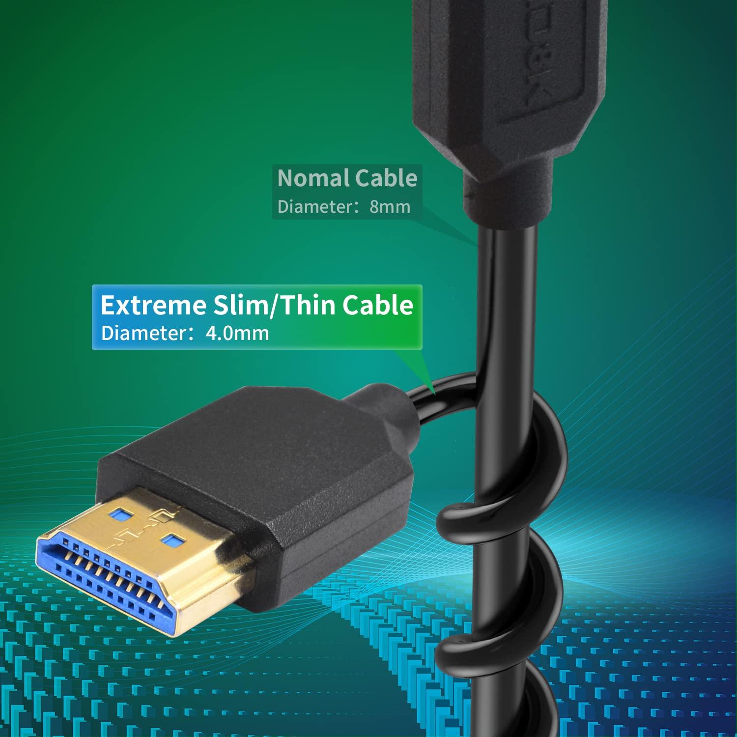 Cable Micro HDMI a HDMI Duttek 8K 60Hz Enrollado 0.3m-0.9m