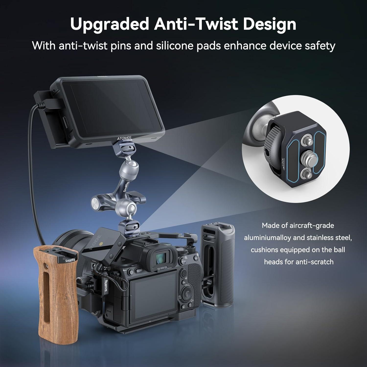 Brazo Mágico Rosette SMALLRIG 17.78cm Soporte para Monitor