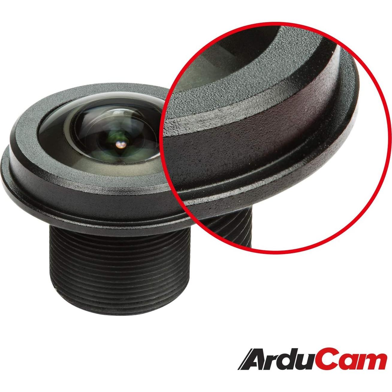 Paquete Lente Fisheye M12 180° para Cámara HQ Raspberry Pi