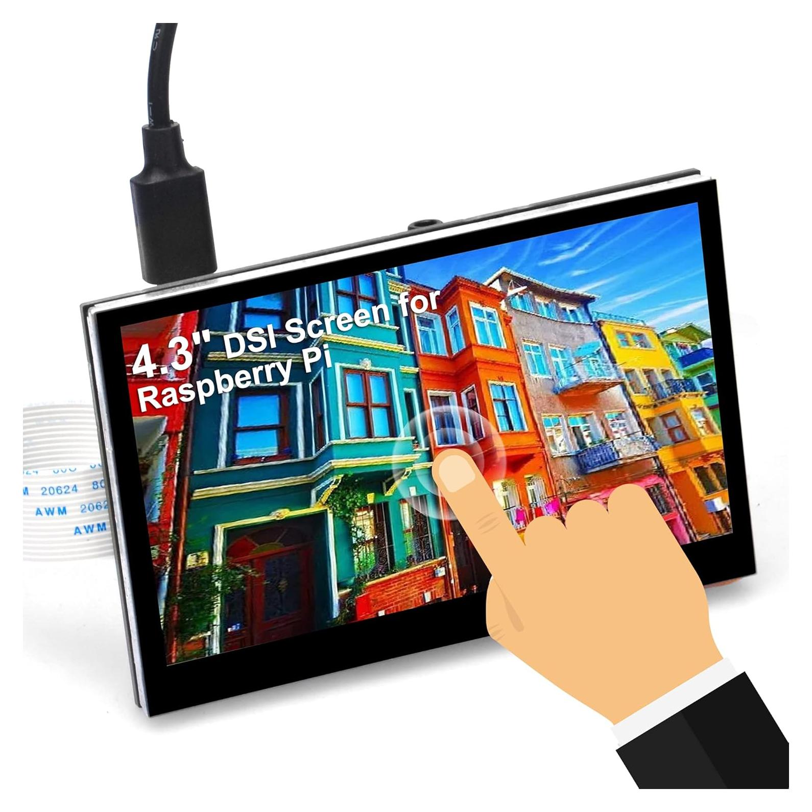 Pantalla Táctil Capacitiva OSOYOO 4.3" DSI 800x480 para Raspberry Pi