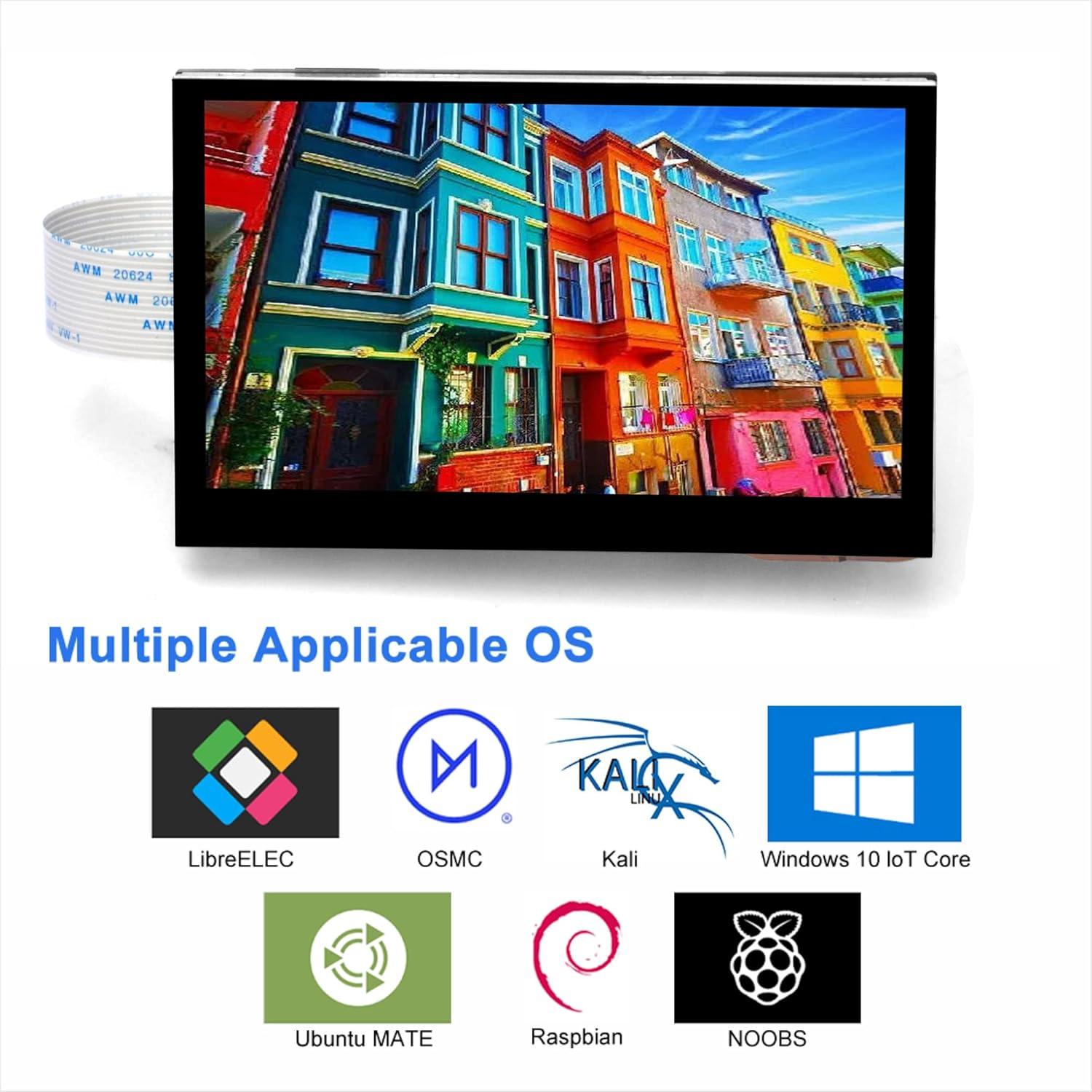 Pantalla Táctil Capacitiva OSOYOO 4.3" DSI 800x480 para Raspberry Pi