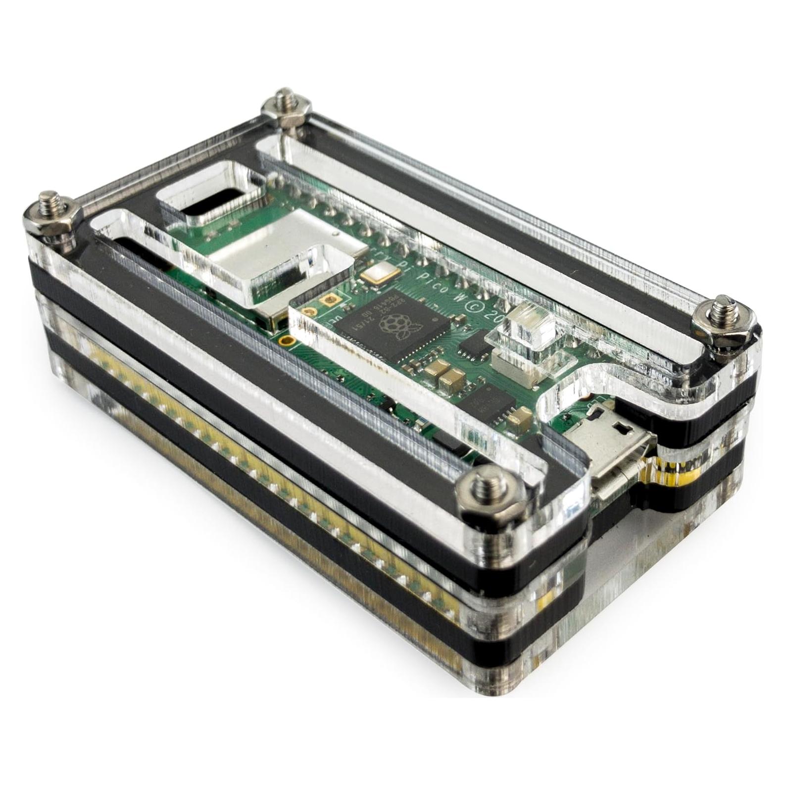 Funda C4Labs Zebra para Raspberry Pi Pico W - Individual