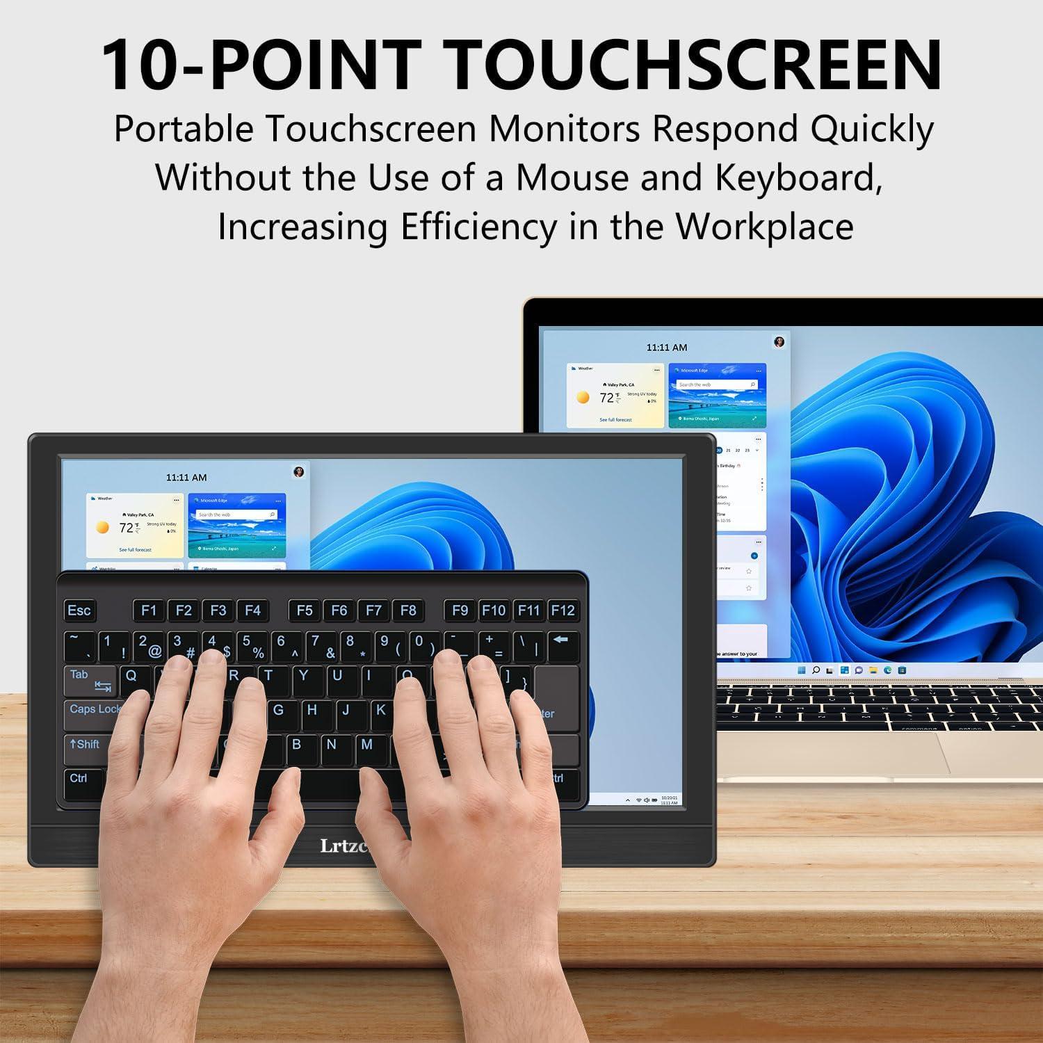 Monitor Portátil Táctil 13.3" FHD 1920x1080 IPS con Privacidad