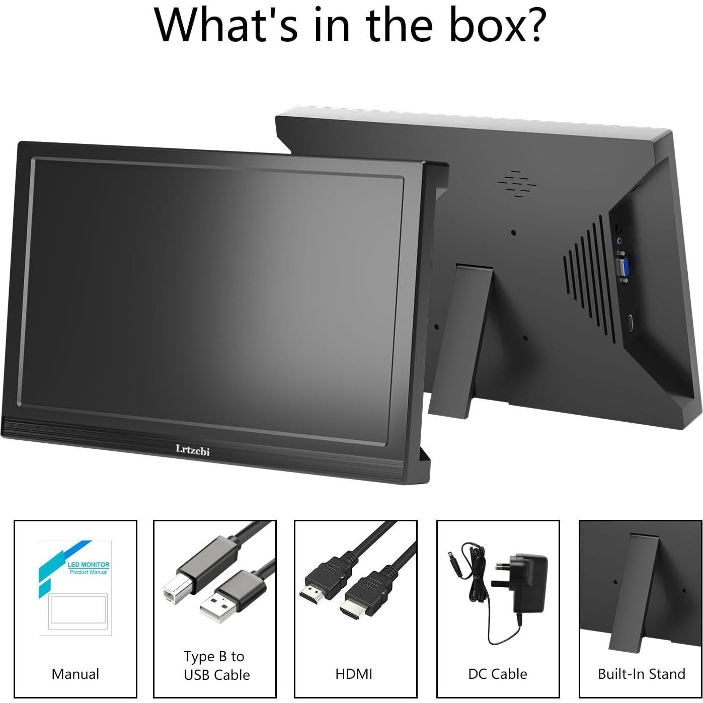 Monitor Portátil Táctil 13.3" FHD 1920x1080 IPS con Privacidad