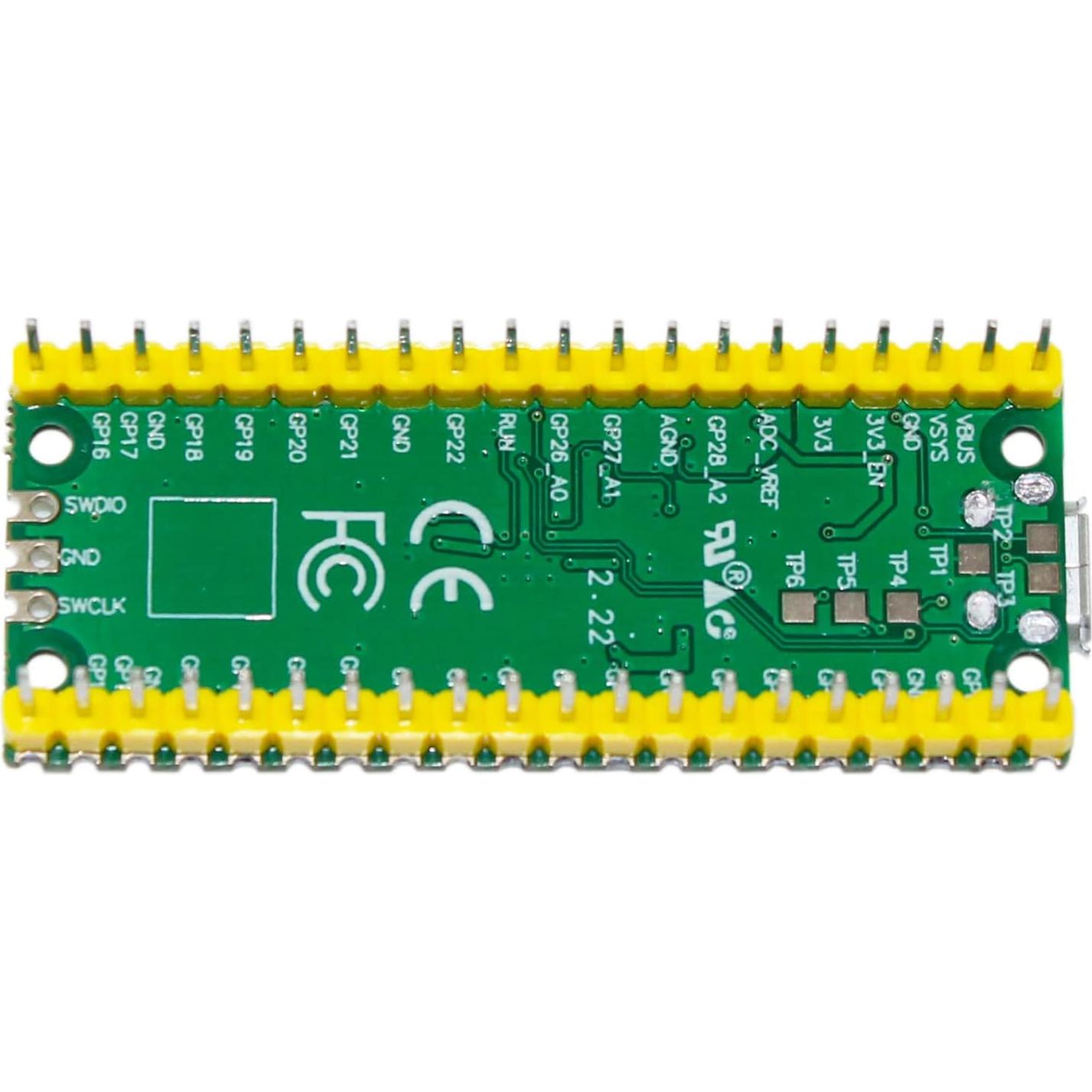 Placa Microcontrolador DIGISHUO Raspberry Pi Pico 2Pcs 133MHz
