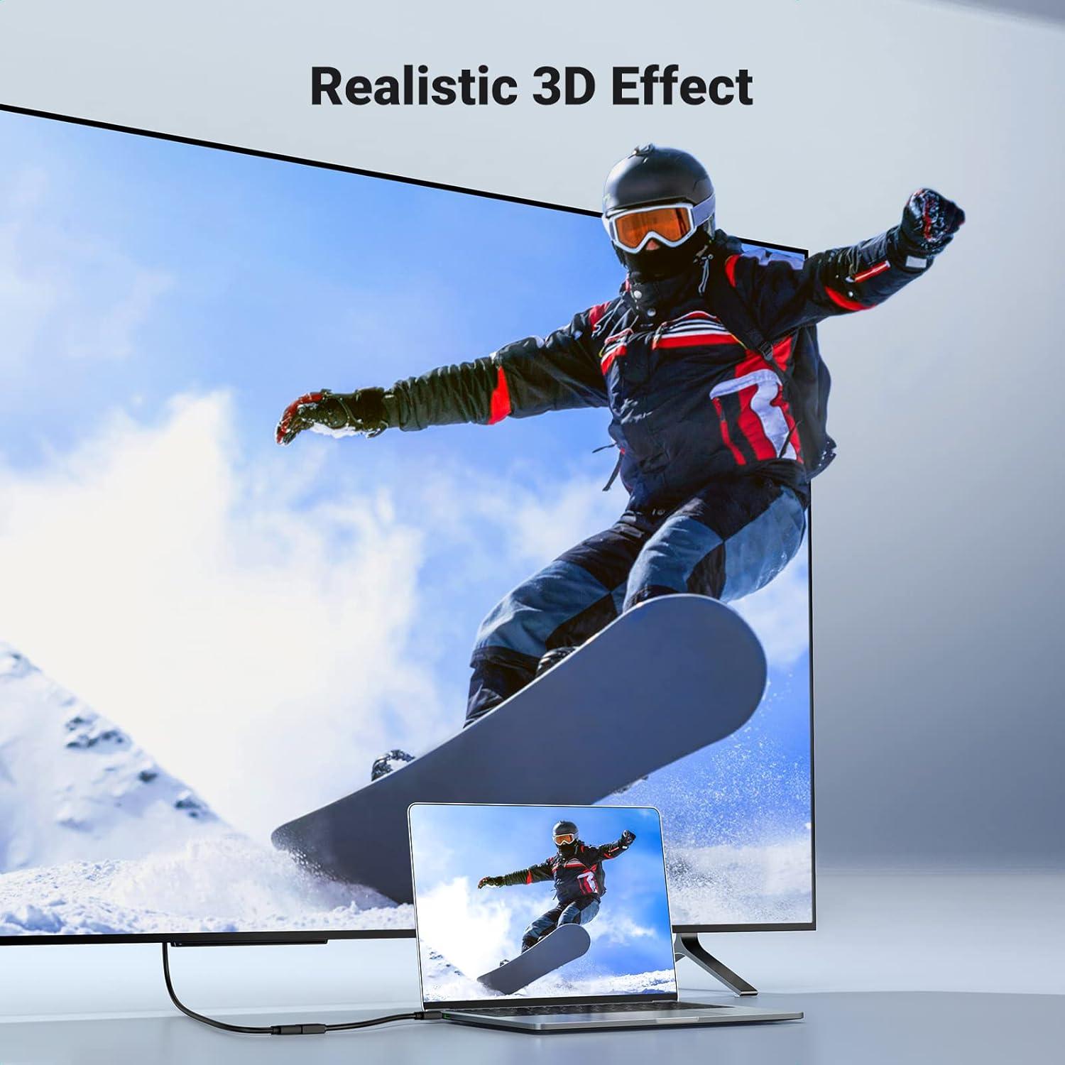 Adaptador UGREEN Mini HDMI a HDMI 4K 60Hz 0.49m