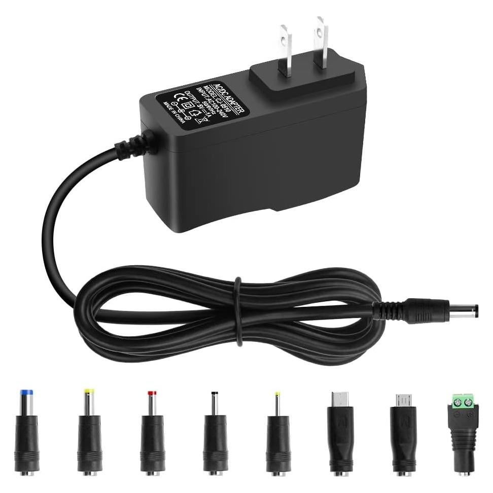 Adaptador AC/DC 5V 1A Arkare con 8 Enchufes DC