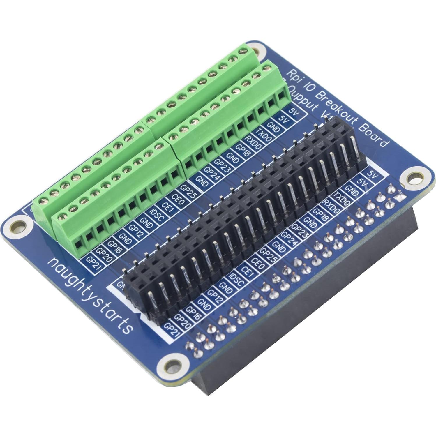 Placa de Expansión GPIO naughtystarts para Raspberry Pi 5/4B/3B+